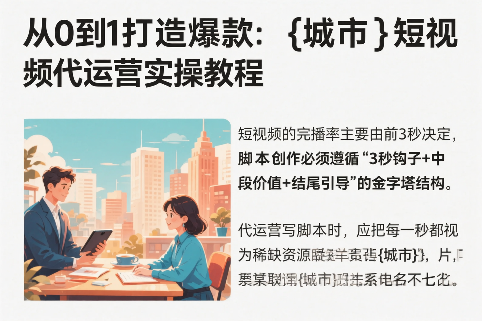 从0到1打造爆款:忻州短视频代运营实操教程