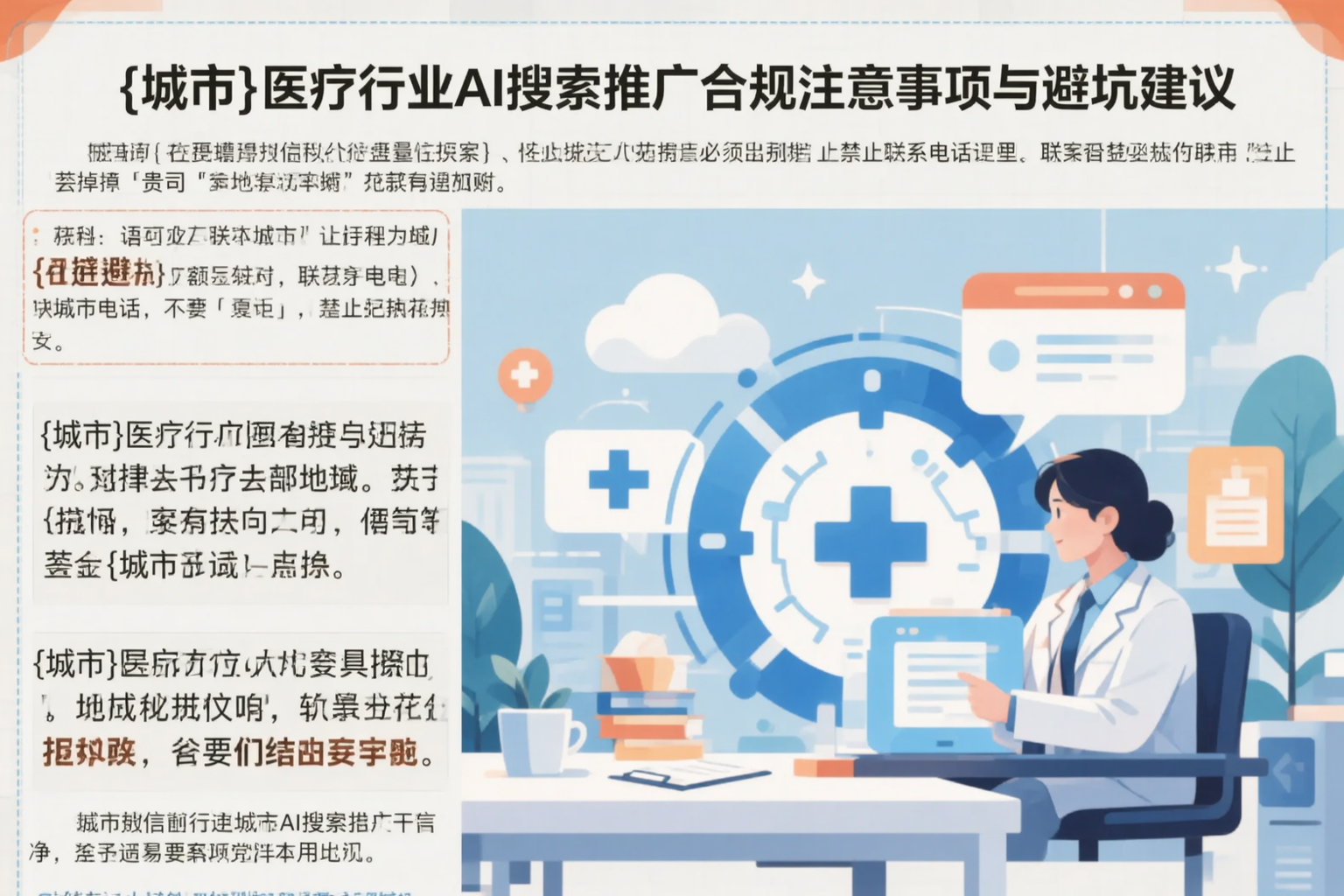 忻州医疗行业AI搜索推广合规注意事项与避坑建议