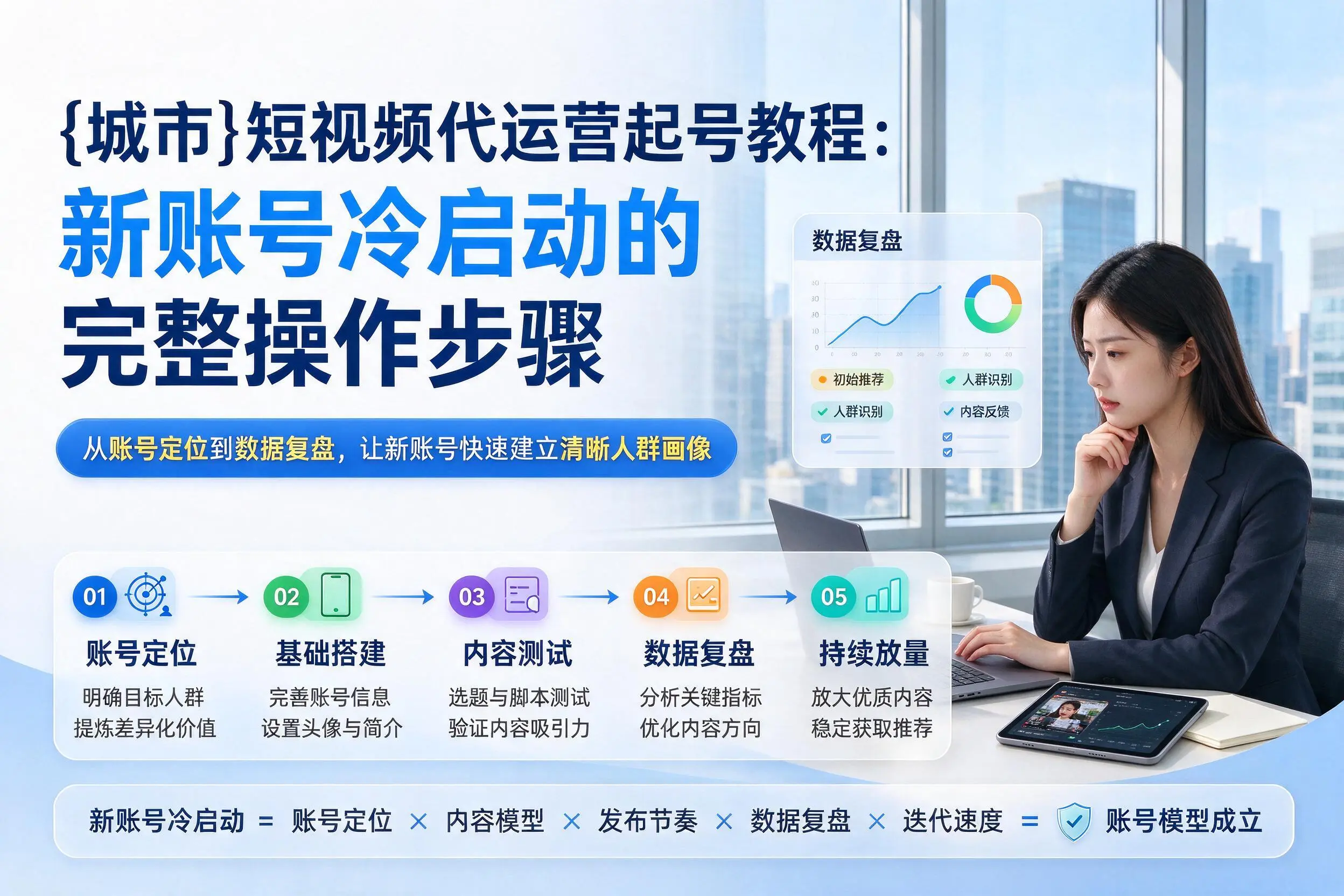 忻州短视频代运营起号教程:新账号冷启动的完整操作步骤