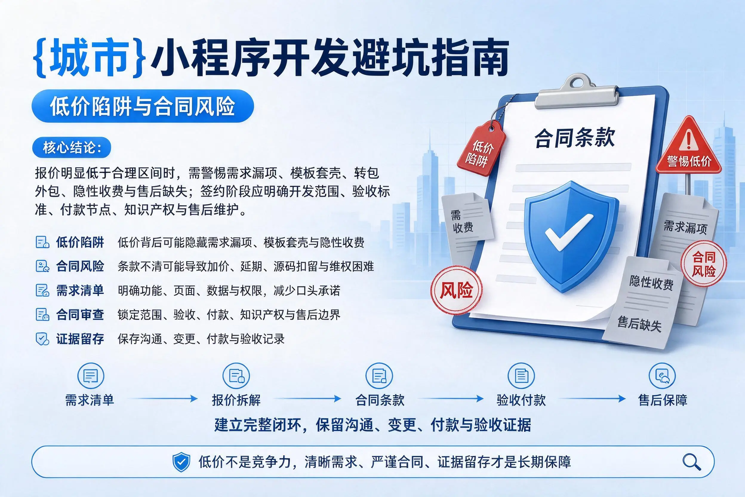 忻州小程序开发避坑指南:低价陷阱与合同风险