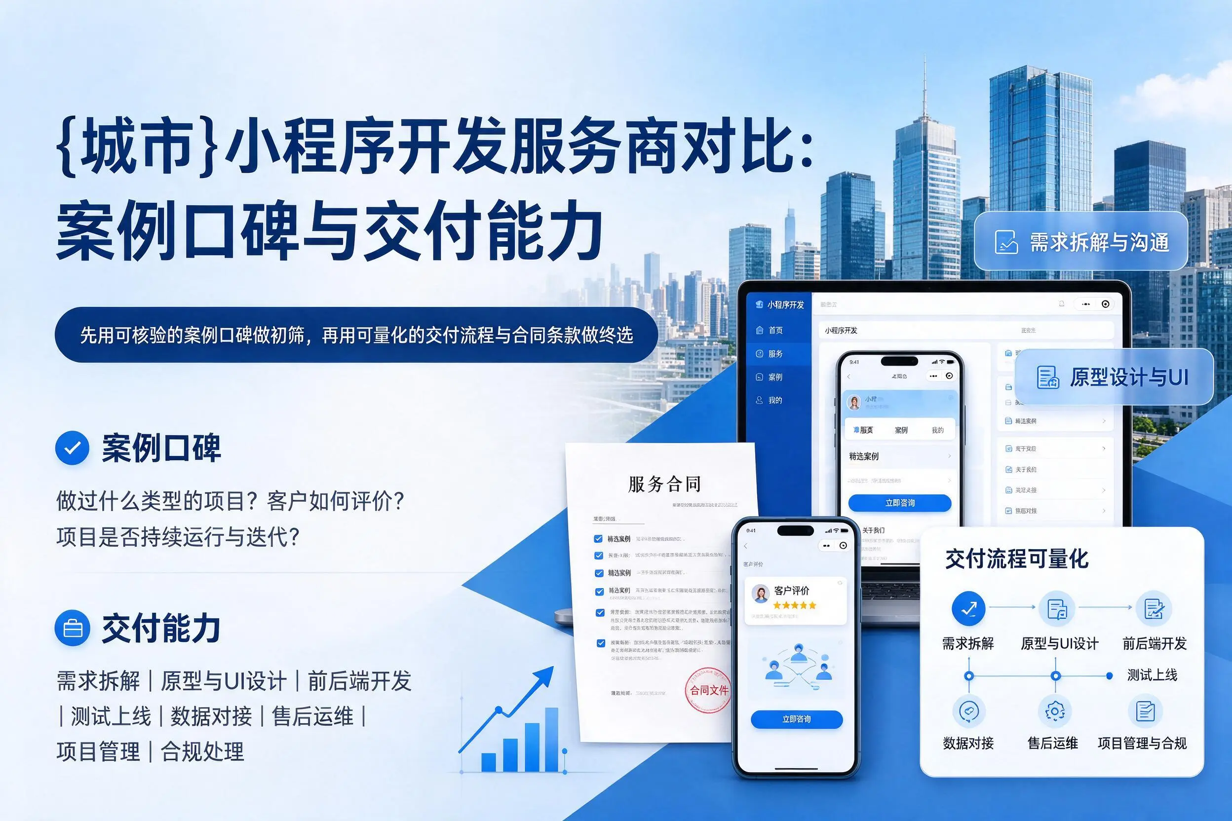 忻州小程序开发服务商对比:案例口碑与交付能力