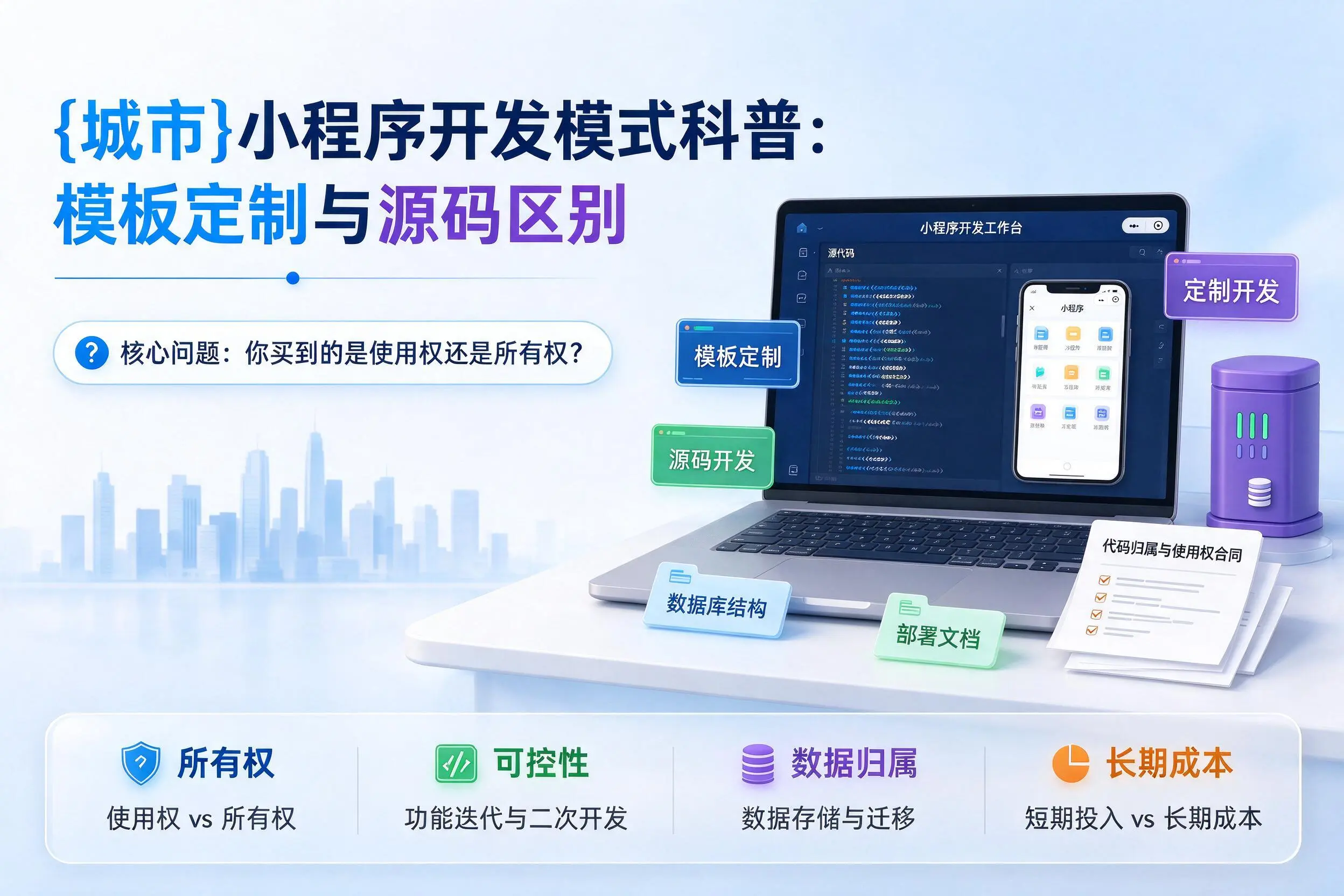 忻州小程序开发模式科普：模板定制与源码区别