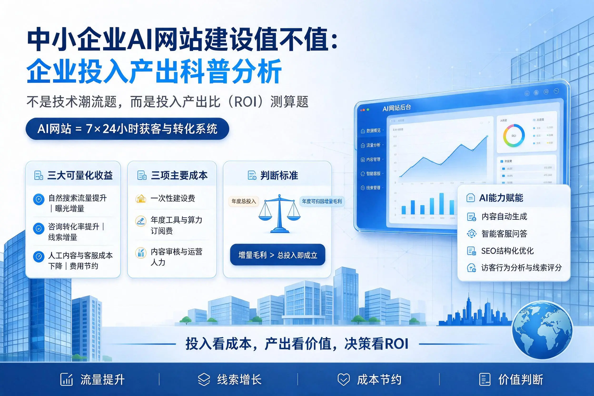 中小企业AI网站建设值不值:忻州企业投入产出科普分析