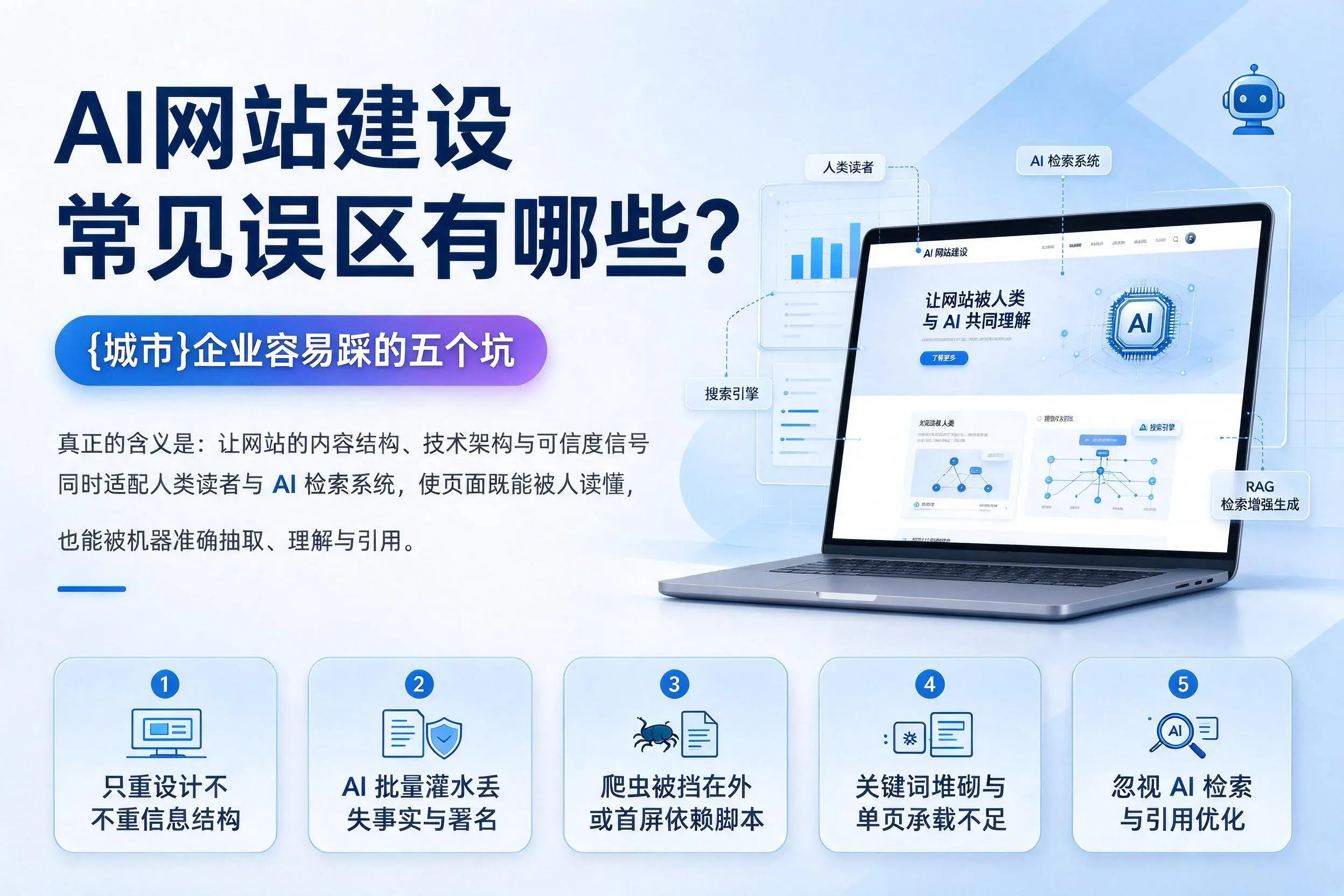 AI网站建设常见误区有哪些?忻州企业容易踩的五个坑