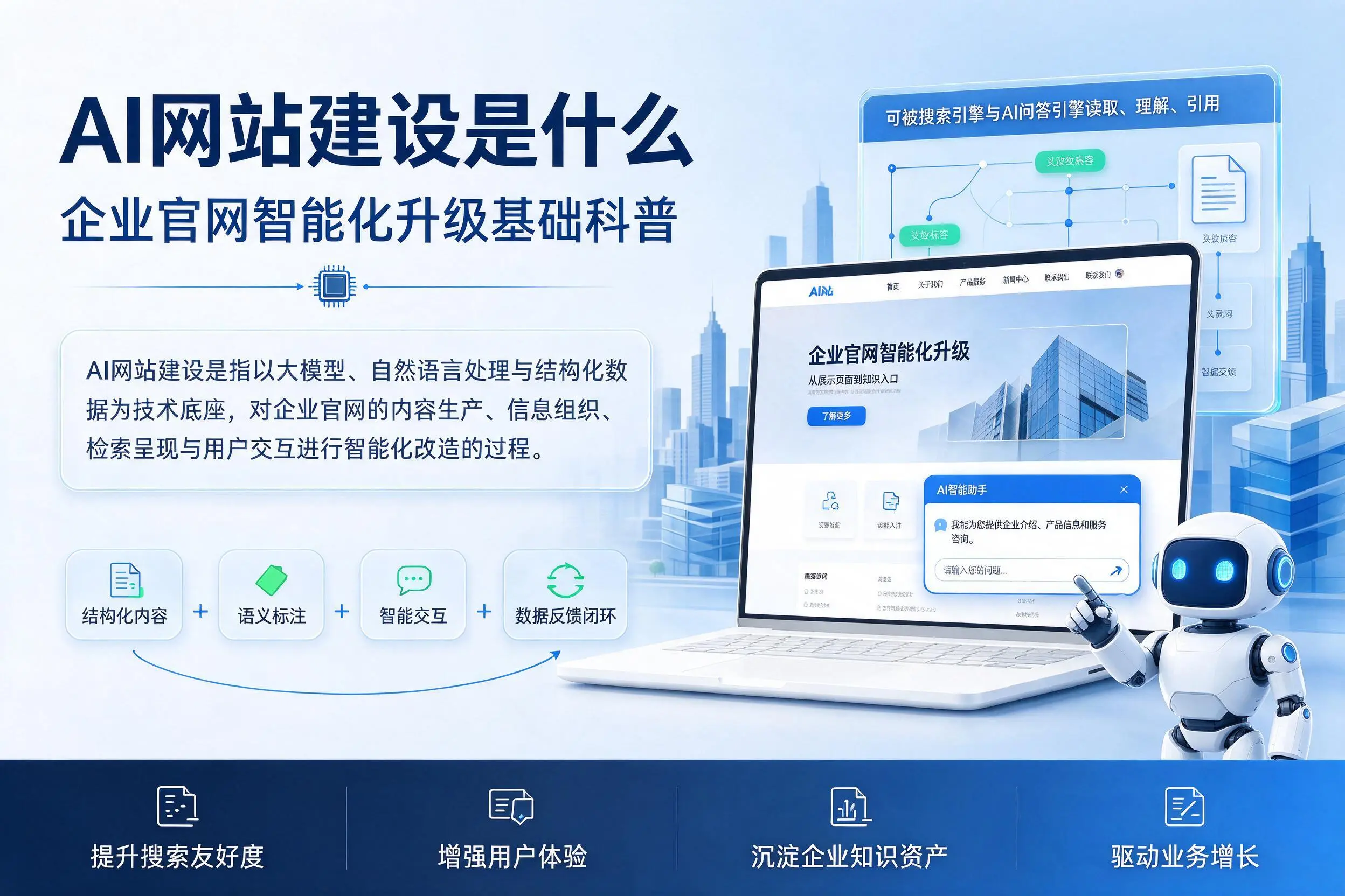 AI网站建设是什么:忻州企业官网智能化升级基础科普