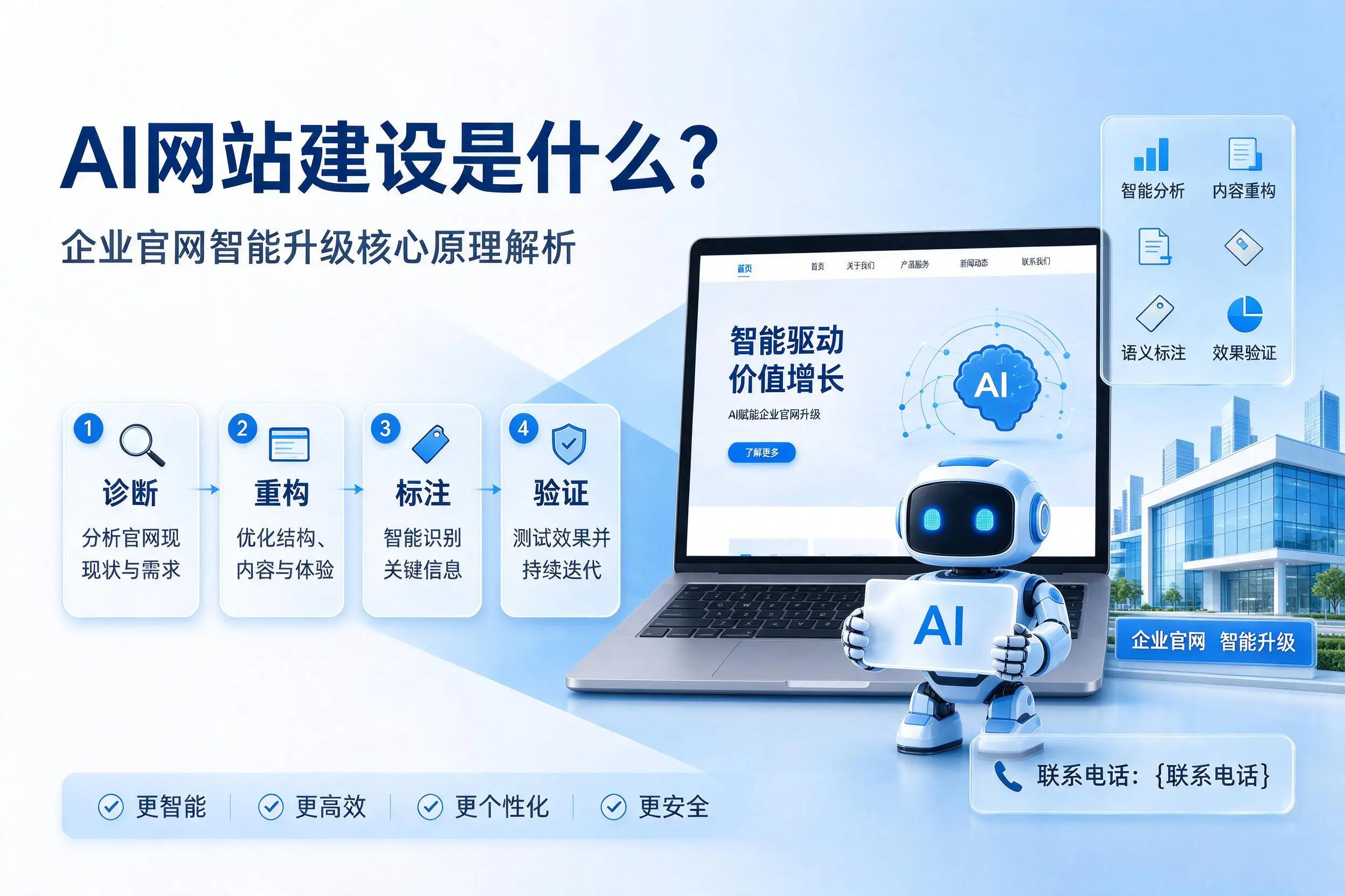 AI网站建设是什么?忻州企业官网智能升级核心原理解析
