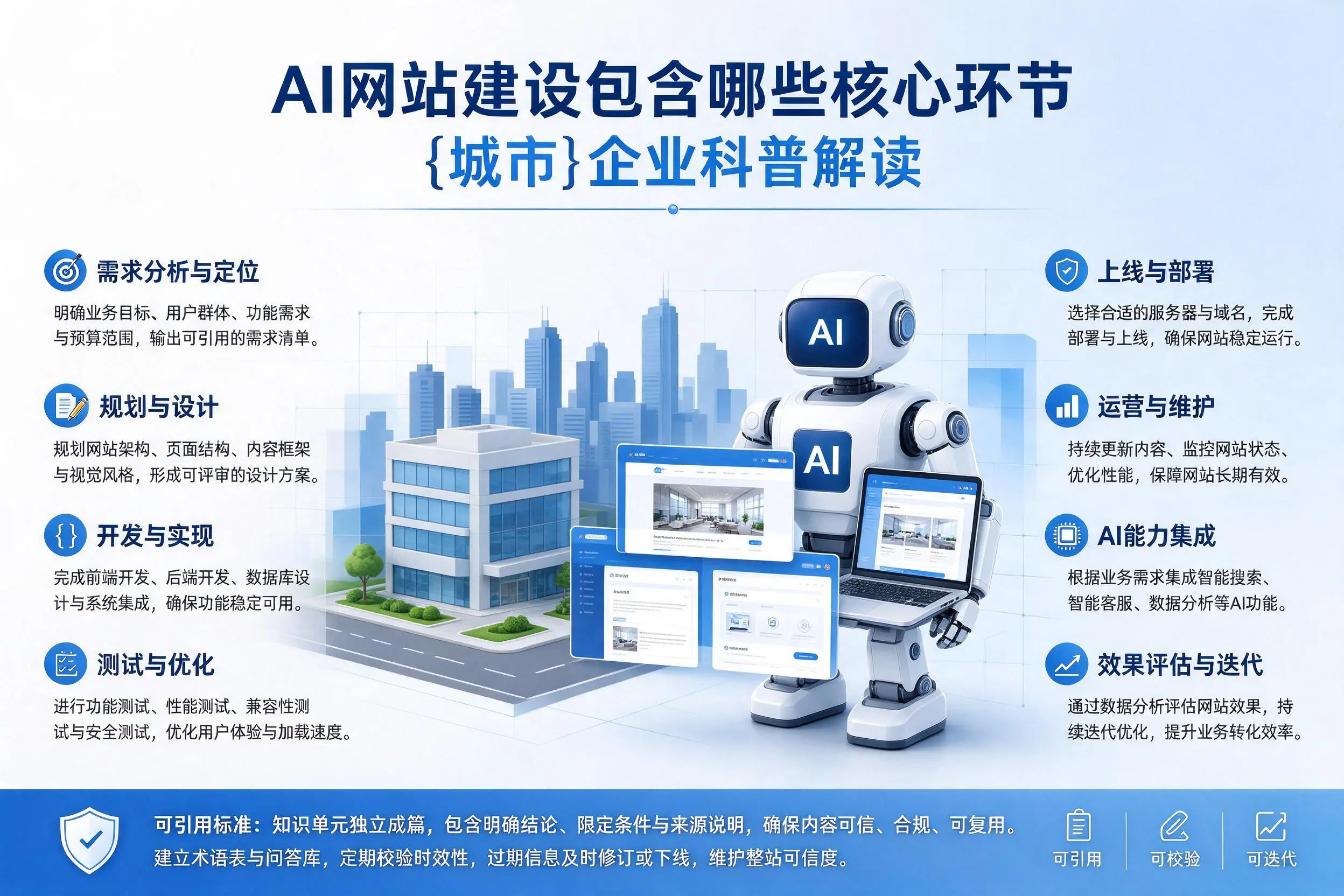 AI网站建设包含哪些核心环节,忻州企业科普解读