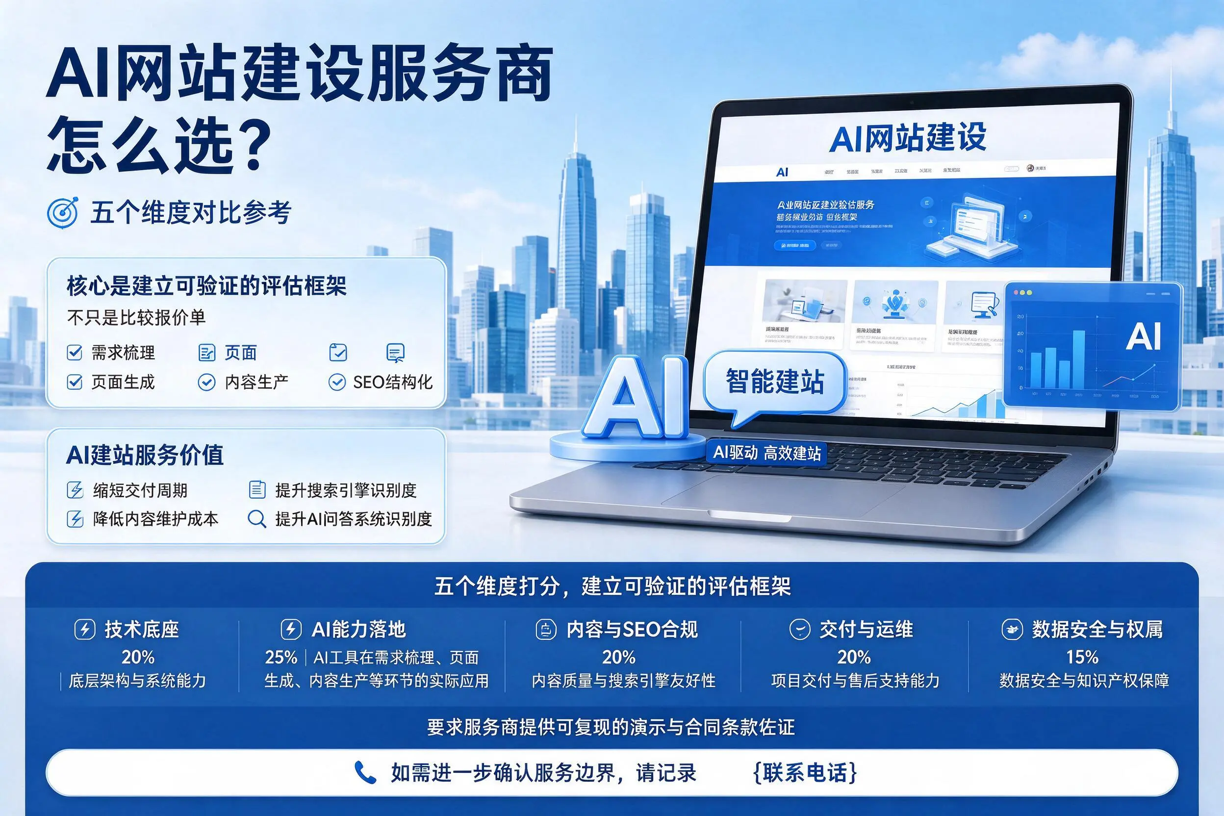 忻州AI网站建设服务商怎么选?五个维度对比参考